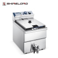 Shinelong ODM &amp; OEM Restaurante de alta qualidade Comercial Deep Continuous Batata Chips Fryer Machine com 2-Tanks 2-Baskets